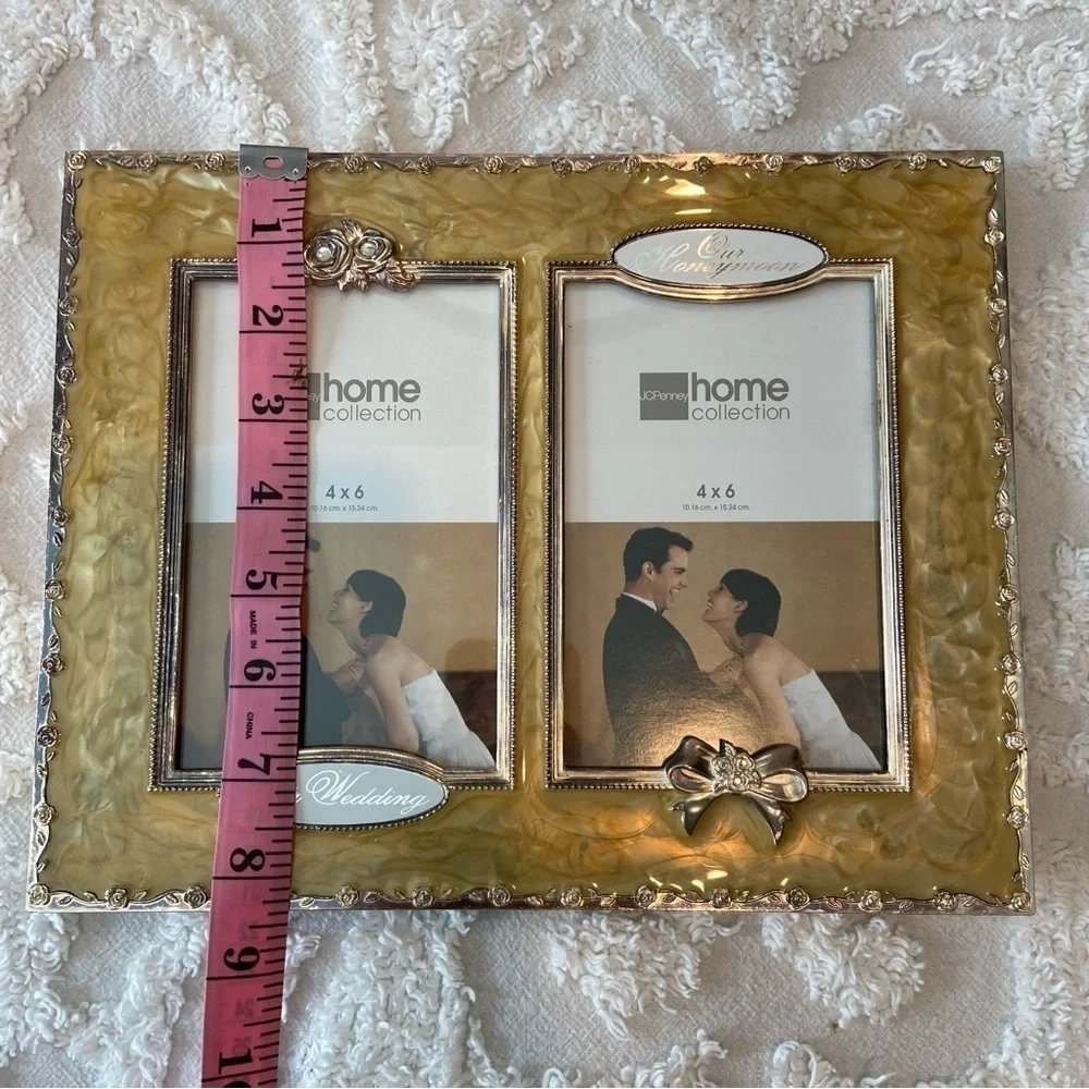 JC PENNEY Home Collection Wedding Honeymoon Frame Moments Memories Elegant